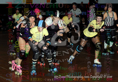 San Diego Starlettes vs. Tucson                                               Roller Derby Bout 2-5-11