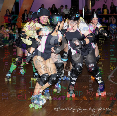 San Diego Starlettes vs. Tucson                                               Roller Derby Bout 2-5-11