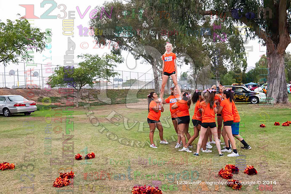 2014 Clairemont High Cheer Squad at Clairemont Family Day