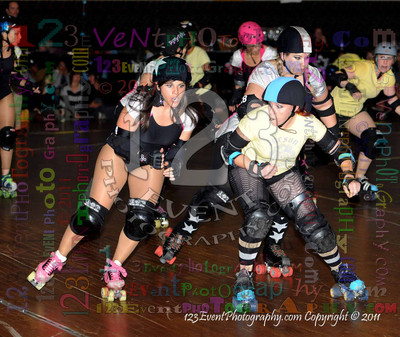 San Diego Starlettes vs. Tucson                                               Roller Derby Bout 2-5-11