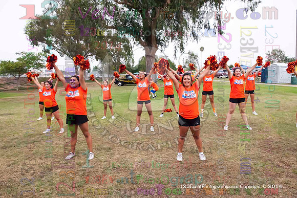 2014 Clairemont High Cheer Squad at Clairemont Family Day