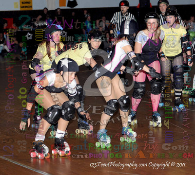 San Diego Starlettes vs. Tucson                                               Roller Derby Bout 2-5-11