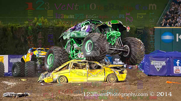 2014-02-08 MONSTER JAM® @ Anaheim #3 Angel Stadium