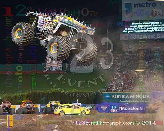 2014-02-08 MONSTER JAM® @ Anaheim #3 Angel Stadium