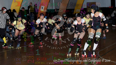 San Diego Starlettes vs. Tucson                                               Roller Derby Bout 2-5-11