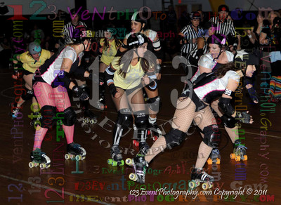 San Diego Starlettes vs. Tucson                                               Roller Derby Bout 2-5-11