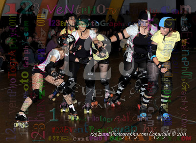 San Diego Starlettes vs. Tucson                                               Roller Derby Bout 2-5-11