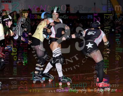 San Diego Starlettes vs. Tucson                                               Roller Derby Bout 2-5-11