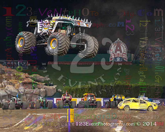 2014-02-08 MONSTER JAM® @ Anaheim #3 Angel Stadium