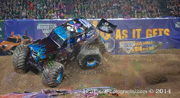 2014-02-08 MONSTER JAM® @ Anaheim #3 Angel Stadium