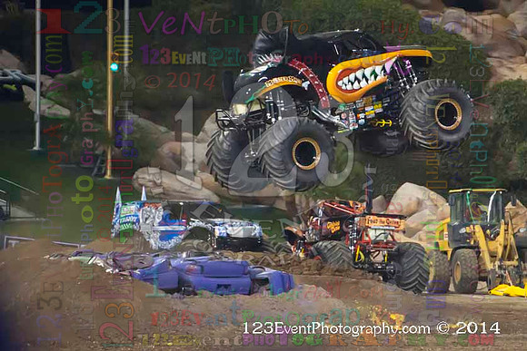 2014-02-08 MONSTER JAM® @ Anaheim #3 Angel Stadium