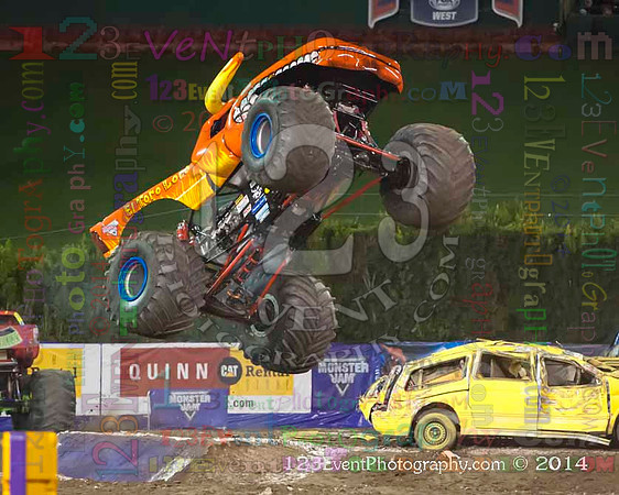 2014-02-08 MONSTER JAM® @ Anaheim #3 Angel Stadium