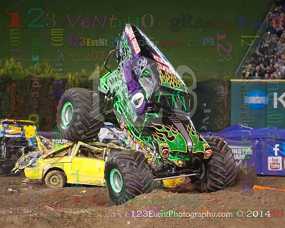 2014-02-08 MONSTER JAM® @ Anaheim #3 Angel Stadium