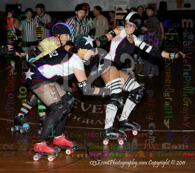 San Diego Starlettes vs. Tucson                                               Roller Derby Bout 2-5-11