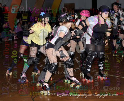 San Diego Starlettes vs. Tucson                                               Roller Derby Bout 2-5-11