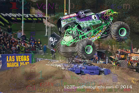 2014-02-08 MONSTER JAM® @ Anaheim #3 Angel Stadium