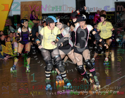 San Diego Starlettes vs. Tucson                                               Roller Derby Bout 2-5-11