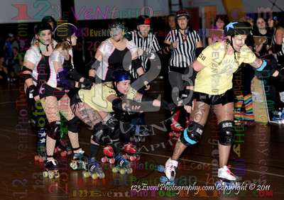 San Diego Starlettes vs. Tucson                                               Roller Derby Bout 2-5-11