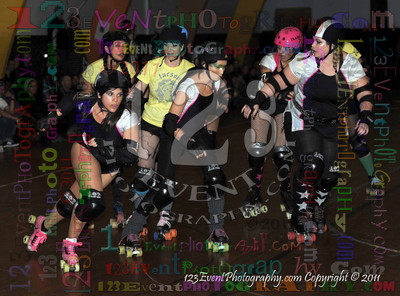 San Diego Starlettes vs. Tucson                                               Roller Derby Bout 2-5-11