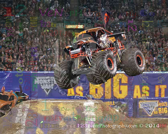 2014-02-08 MONSTER JAM® @ Anaheim #3 Angel Stadium