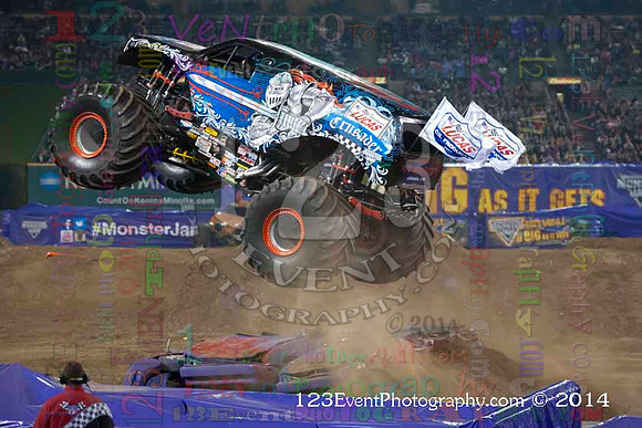 2014-02-08 MONSTER JAM® @ Anaheim #3 Angel Stadium