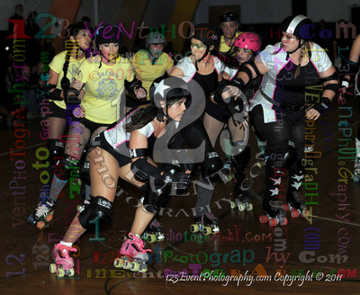 San Diego Starlettes vs. Tucson                                               Roller Derby Bout 2-5-11