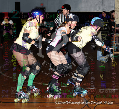 San Diego Starlettes vs. Tucson                                               Roller Derby Bout 2-5-11