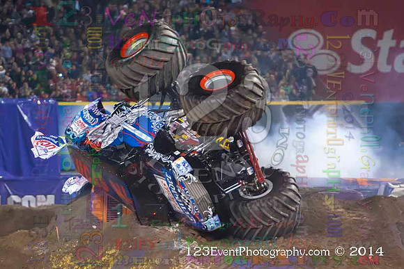 2014-02-08 MONSTER JAM® @ Anaheim #3 Angel Stadium