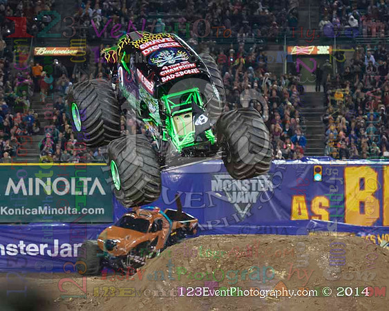 2014-02-08 MONSTER JAM® @ Anaheim #3 Angel Stadium