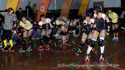 San Diego Starlettes vs. Tucson                                               Roller Derby Bout 2-5-11