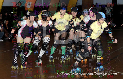 San Diego Starlettes vs. Tucson                                               Roller Derby Bout 2-5-11