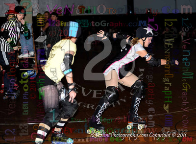 San Diego Starlettes vs. Tucson                                               Roller Derby Bout 2-5-11