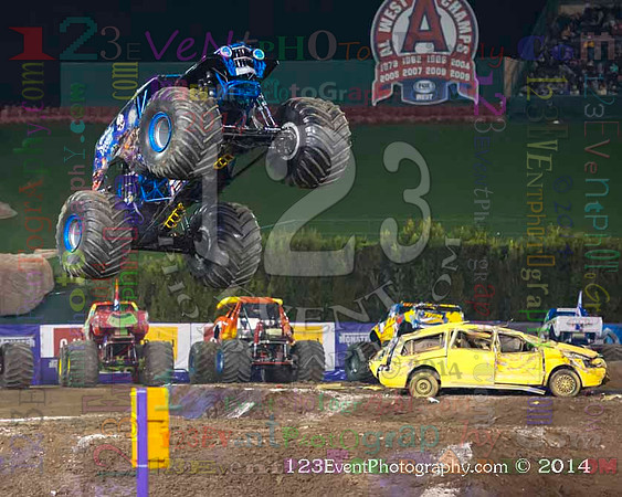 2014-02-08 MONSTER JAM® @ Anaheim #3 Angel Stadium