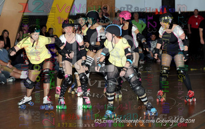 San Diego Starlettes vs. Tucson                                               Roller Derby Bout 2-5-11