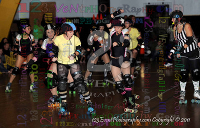 San Diego Starlettes vs. Tucson                                               Roller Derby Bout 2-5-11
