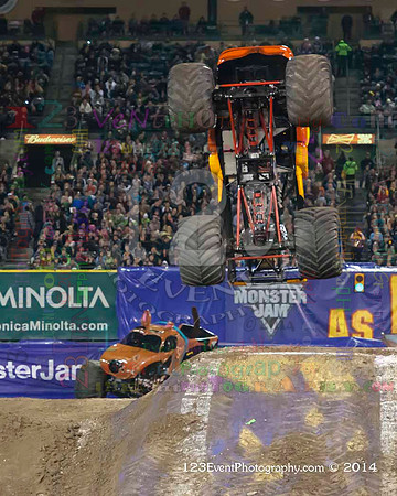 2014-02-08 MONSTER JAM® @ Anaheim #3 Angel Stadium