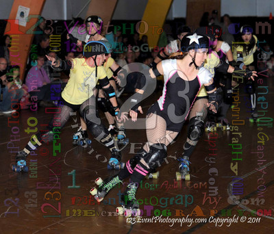 San Diego Starlettes vs. Tucson                                               Roller Derby Bout 2-5-11