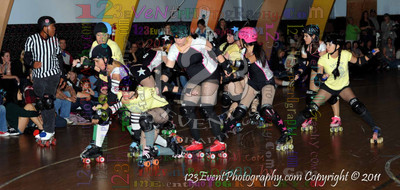 San Diego Starlettes vs. Tucson                                               Roller Derby Bout 2-5-11