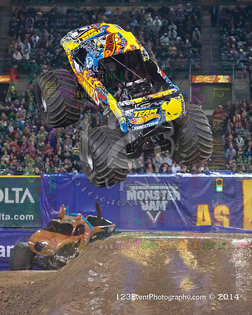 2014-02-08 MONSTER JAM® @ Anaheim #3 Angel Stadium