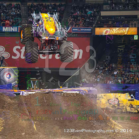 2014-02-08 MONSTER JAM® @ Anaheim #3 Angel Stadium