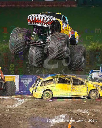2014-02-08 MONSTER JAM® @ Anaheim #3 Angel Stadium