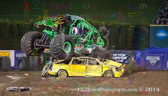 2014-02-08 MONSTER JAM® @ Anaheim #3 Angel Stadium