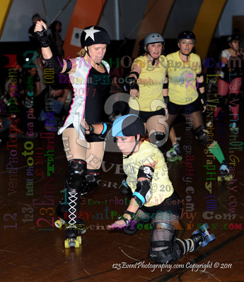 San Diego Starlettes vs. Tucson                                               Roller Derby Bout 2-5-11