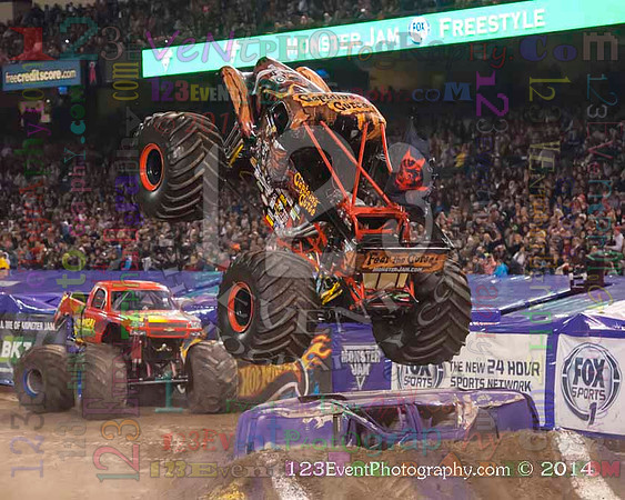 2014-02-08 MONSTER JAM® @ Anaheim #3 Angel Stadium