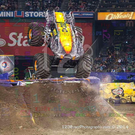2014-02-08 MONSTER JAM® @ Anaheim #3 Angel Stadium