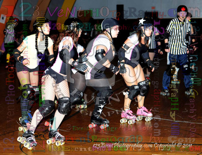 San Diego Starlettes vs. Tucson                                               Roller Derby Bout 2-5-11