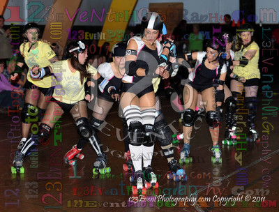San Diego Starlettes vs. Tucson                                               Roller Derby Bout 2-5-11