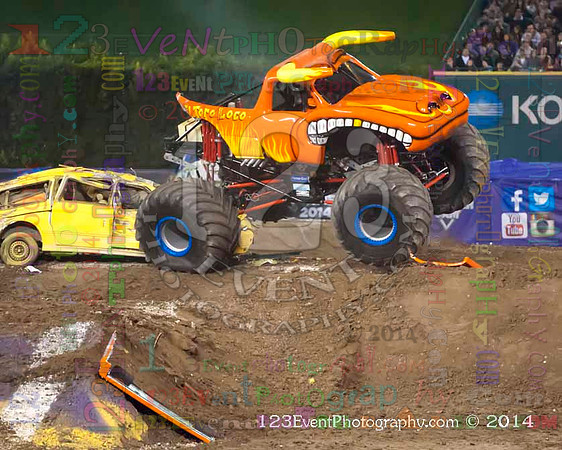 2014-02-08 MONSTER JAM® @ Anaheim #3 Angel Stadium
