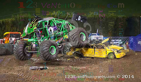 2014-02-08 MONSTER JAM® @ Anaheim #3 Angel Stadium