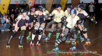 San Diego Starlettes vs. Tucson                                               Roller Derby Bout 2-5-11